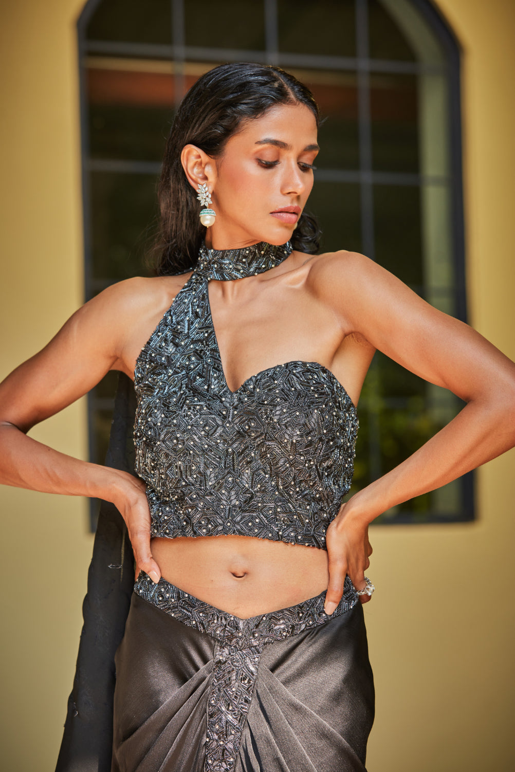 GiGi Black Concept Saree-2