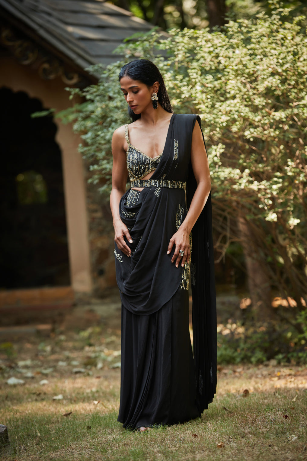 Kim Black Concept Saree-0