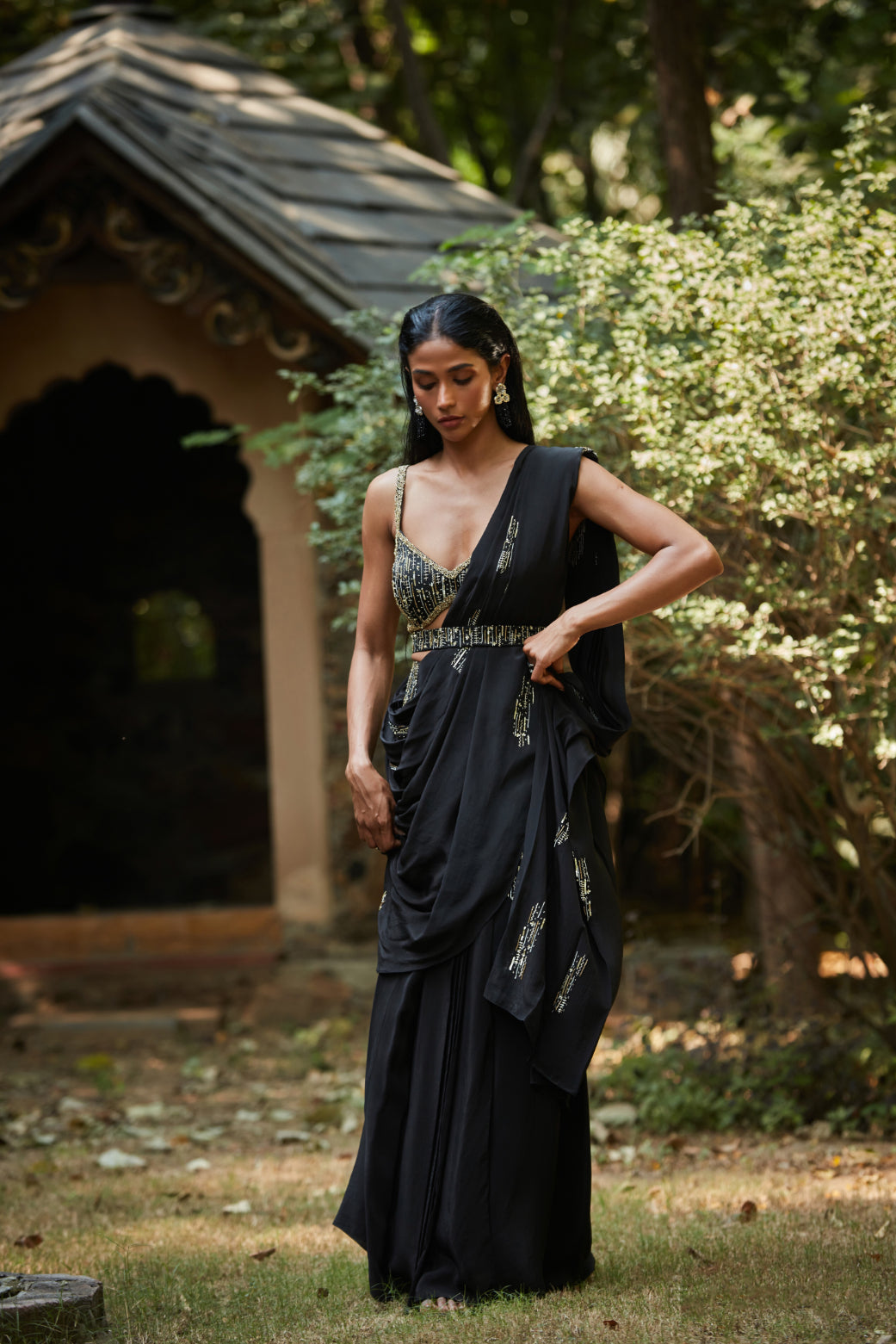 Kim Black Concept Saree-1