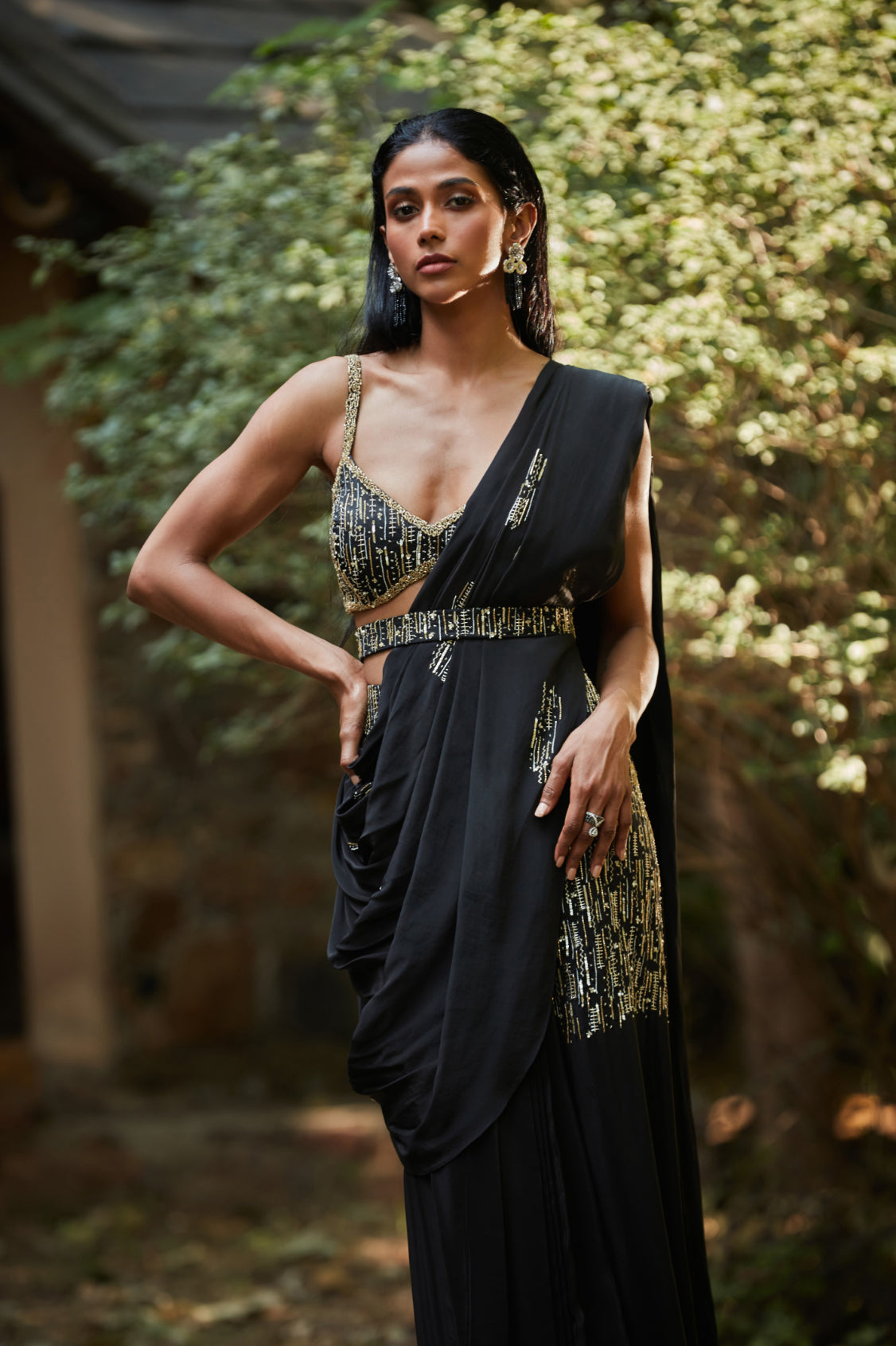 Kim Black Concept Saree-2
