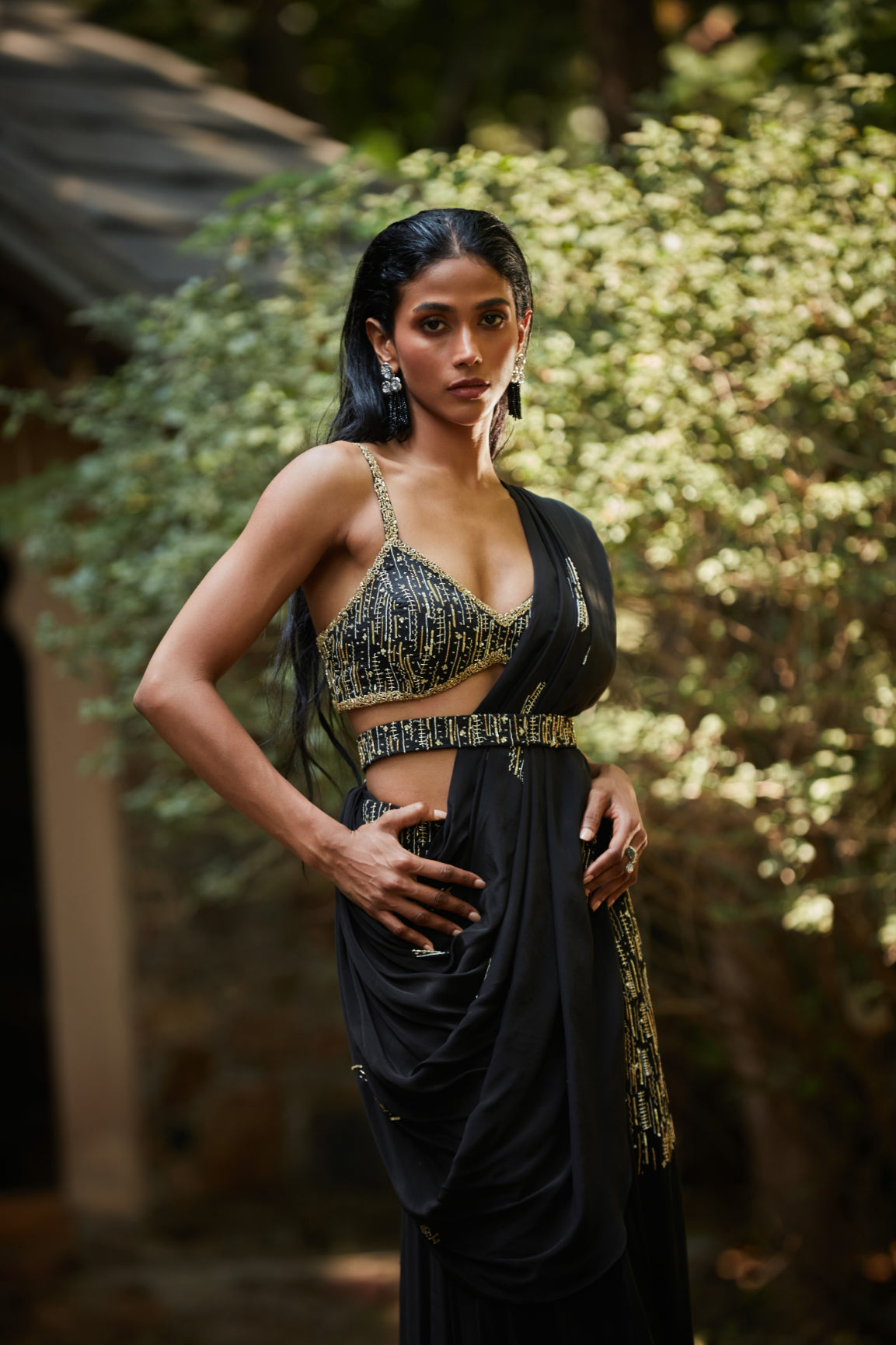 Kim Black Concept Saree-3