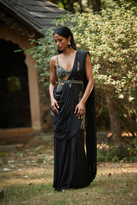 Kim Black Concept Saree-0